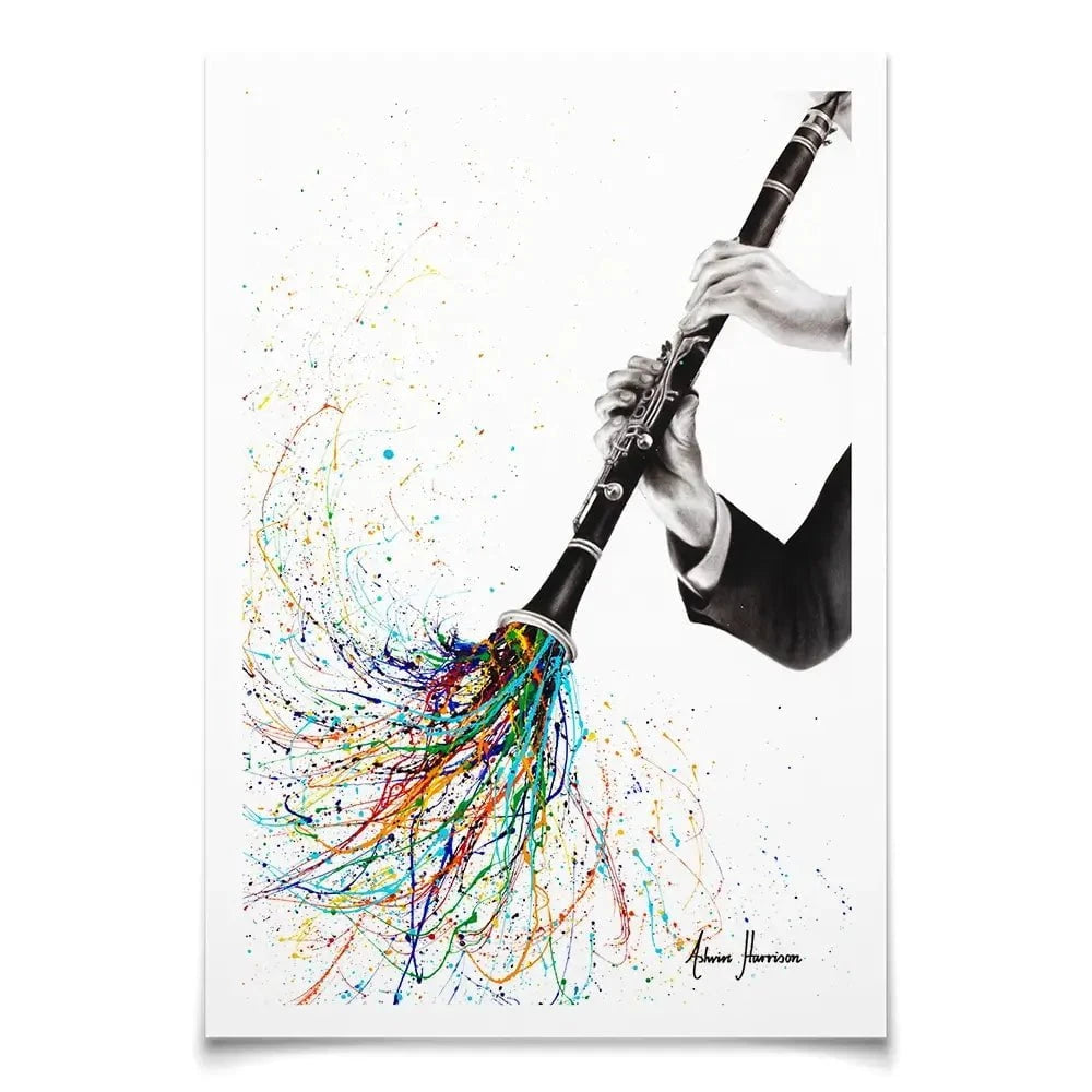 A Clarinet Tune Art Print A Clarinet Tune Art Print wall art product Ashvin Harrison
