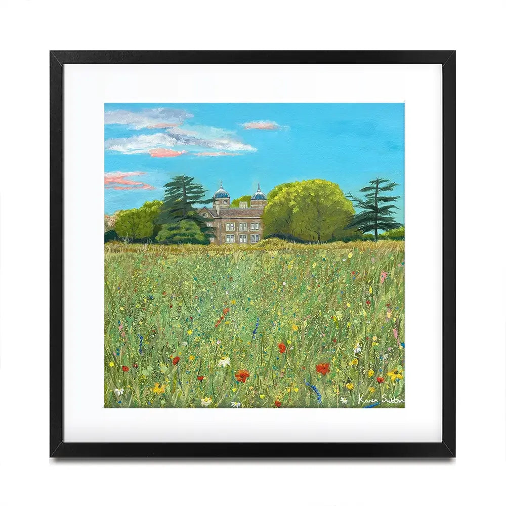 A Country House Square Framed Art Print A Country House Square Framed Art Print wall art product Karen Sutton