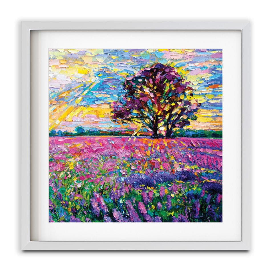 A Field Filled With Colour Square Framed Art Print wall art product Ivailo Nikolov / Shutterstock