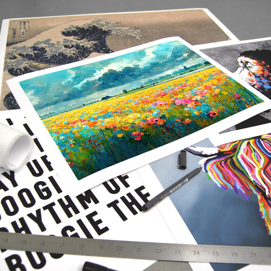 A Field Of Flowers Art Print wall art product Fortis Design / Shutterstock