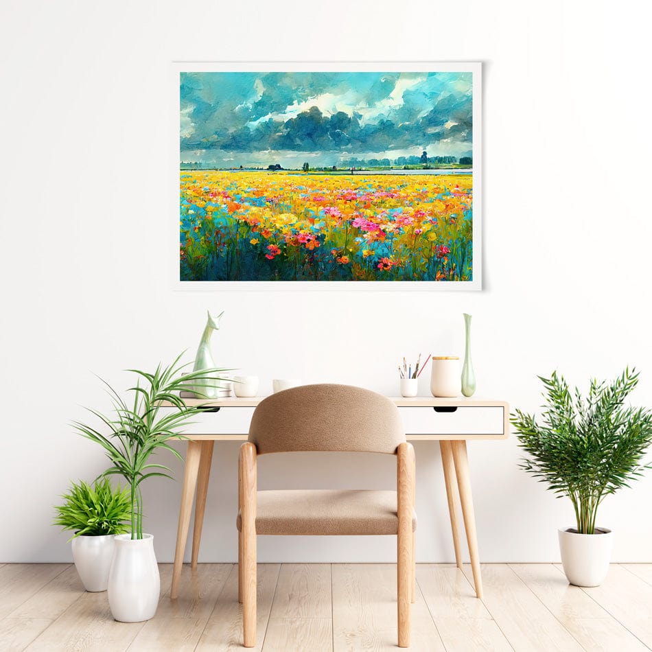 A Field Of Flowers Art Print wall art product Fortis Design / Shutterstock