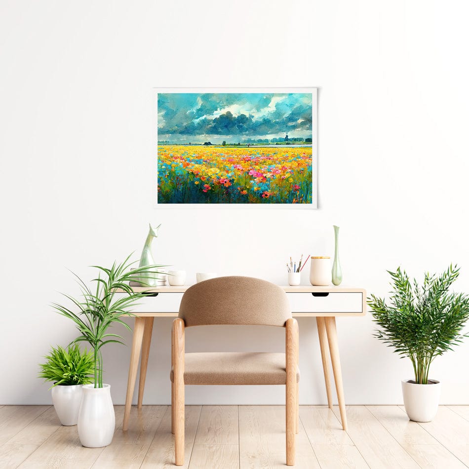 A Field Of Flowers Art Print wall art product Fortis Design / Shutterstock
