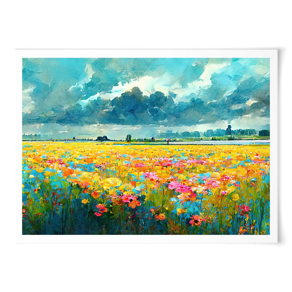 A Field Of Flowers Art Print wall art product Fortis Design / Shutterstock