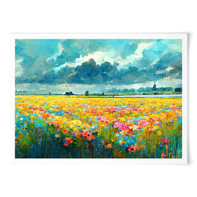 A Field Of Flowers Art Print wall art product Fortis Design / Shutterstock