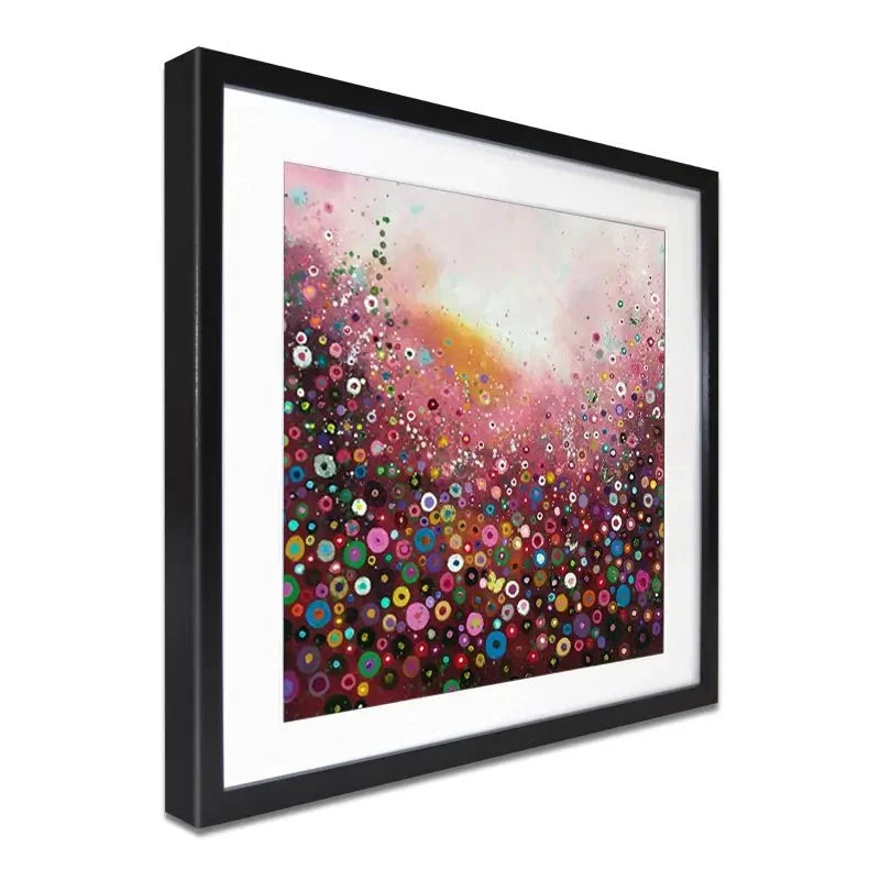 A Fluttering Framed Art Print A Fluttering Framed Art Print wall art product Laure Bury