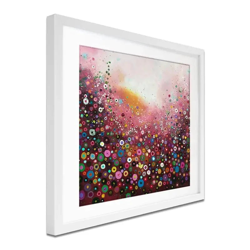 A Fluttering Framed Art Print A Fluttering Framed Art Print wall art product Laure Bury