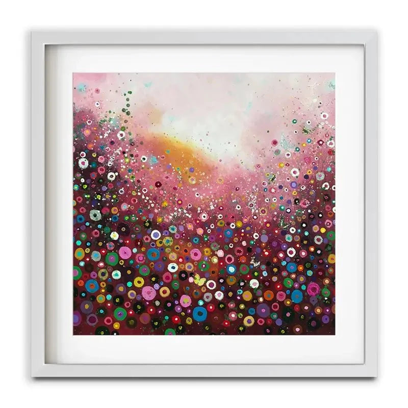 A Fluttering Framed Art Print A Fluttering Framed Art Print wall art product Laure Bury