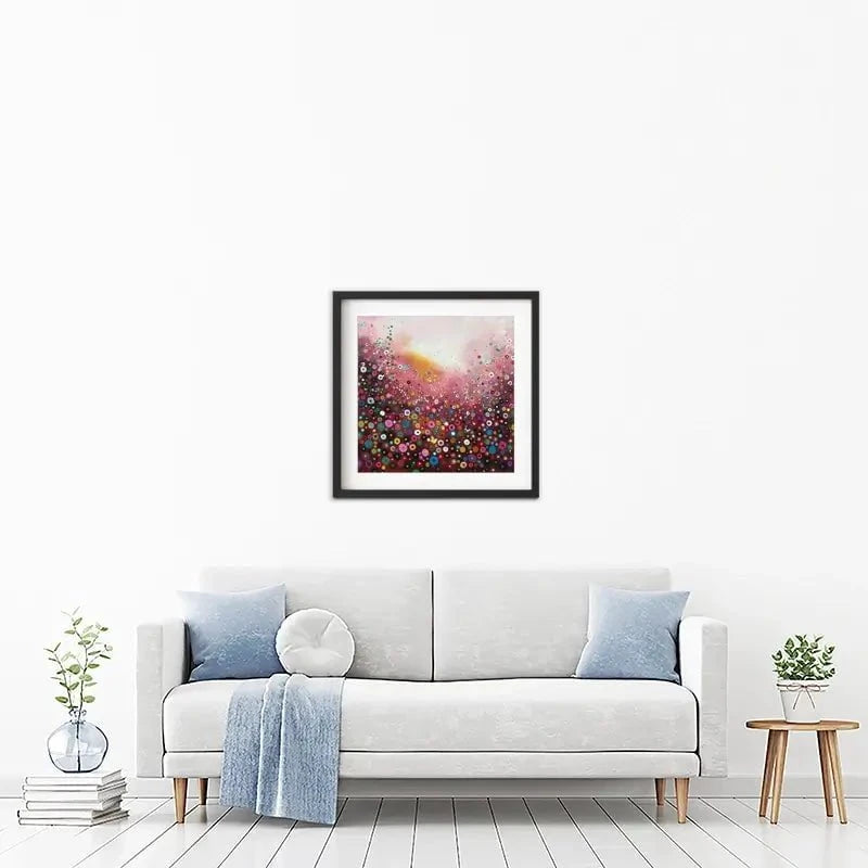A Fluttering Framed Art Print A Fluttering Framed Art Print wall art product Laure Bury