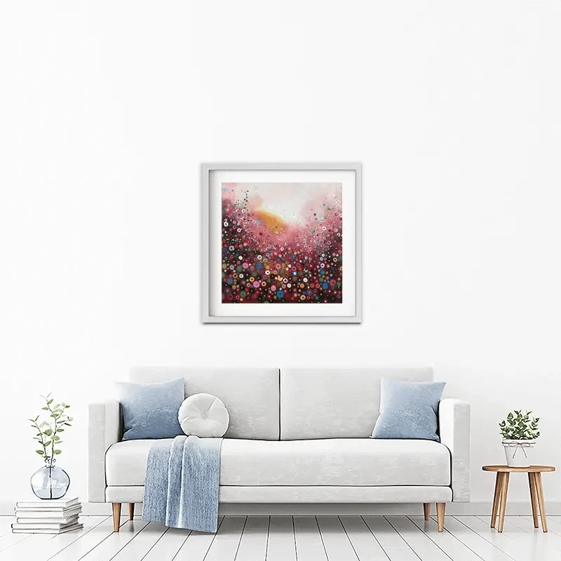 A Fluttering Framed Art Print A Fluttering Framed Art Print wall art product Laure Bury