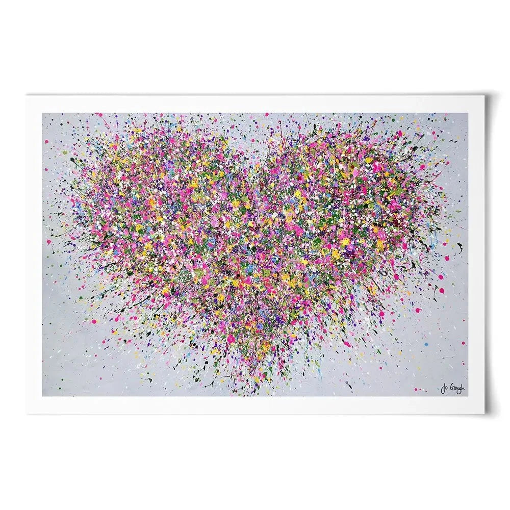 A Happy Heart Art Print A Happy Heart Art Print wall art product Jo Gough