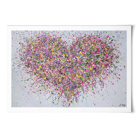 A Happy Heart Art Print A Happy Heart Art Print wall art product Jo Gough