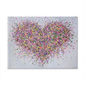 A Happy Heart Canvas Print A Happy Heart Canvas Print wall art product Jo Gough