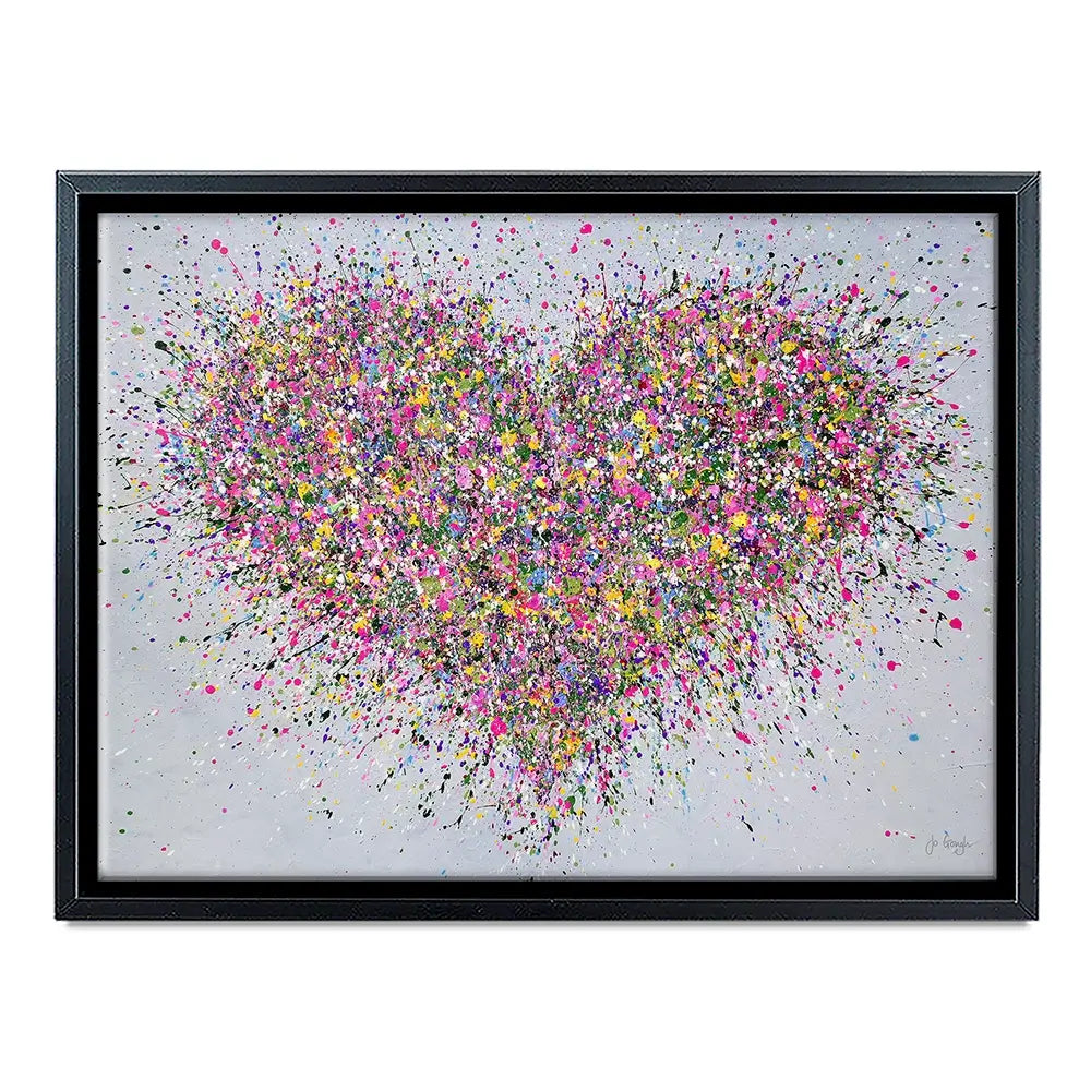 A Happy Heart Canvas Print A Happy Heart Canvas Print | A Happy Heart Artwork | Heart Art wall art product Jo Gough