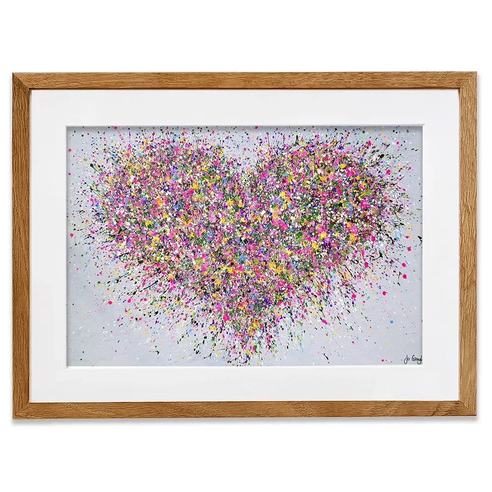 A Happy Heart Framed Art Print A Happy Heart Framed Art Print wall art product Jo Gough