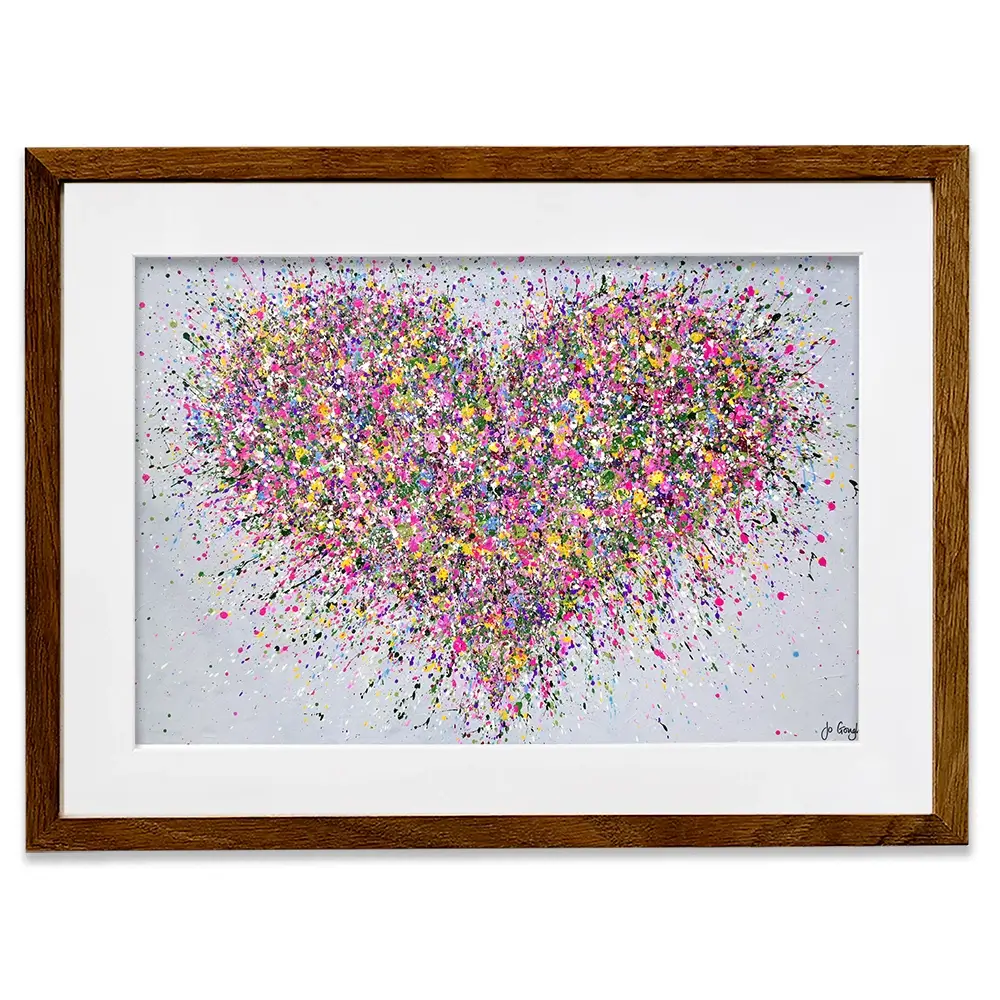 A Happy Heart Framed Art Print A Happy Heart Framed Art Print wall art product Jo Gough