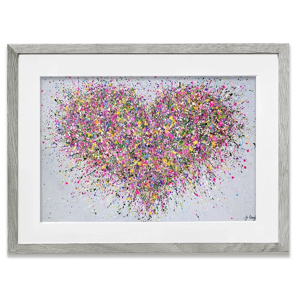 A Happy Heart Framed Art Print A Happy Heart Framed Art Print wall art product Jo Gough