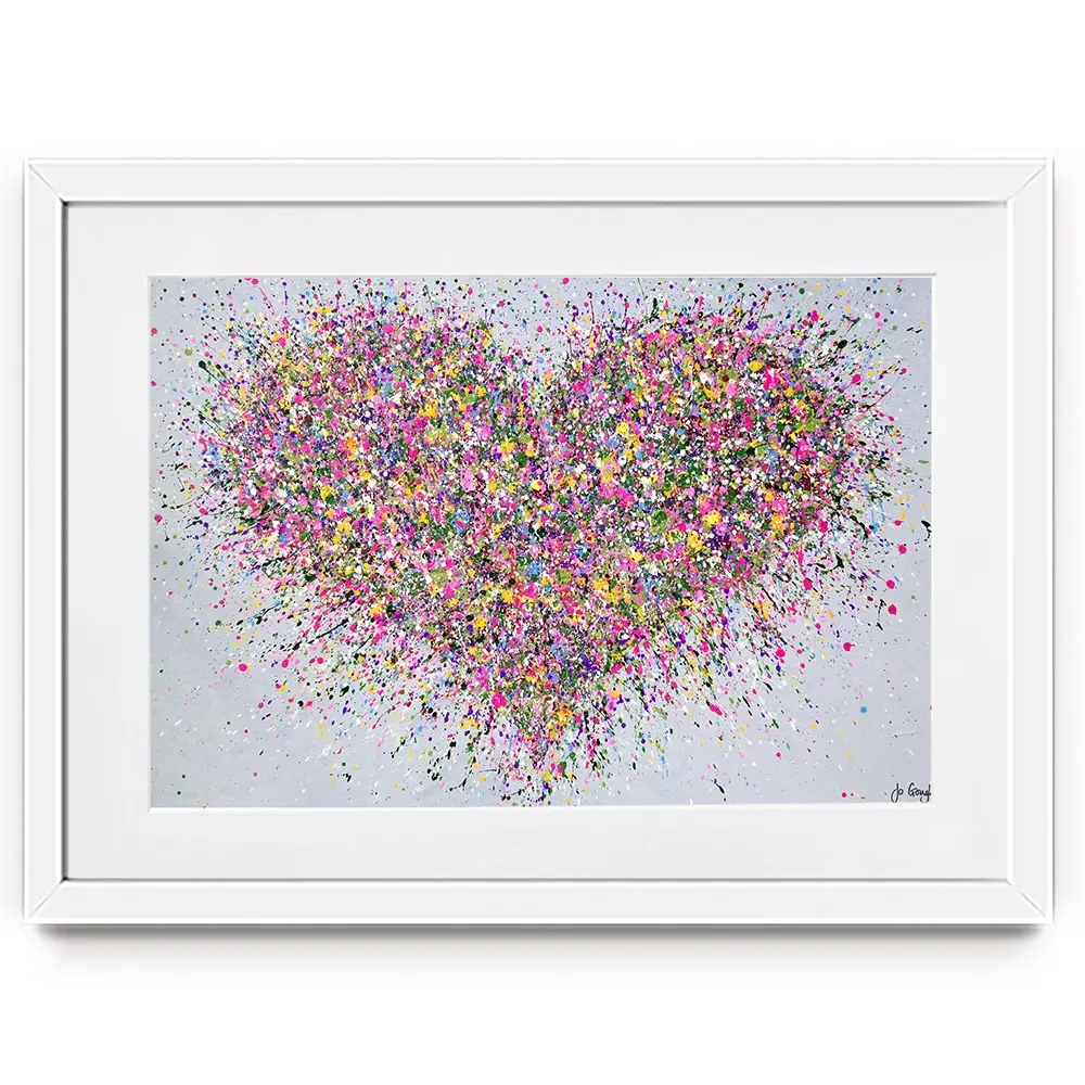 A Happy Heart Framed Art Print A Happy Heart Framed Art Print wall art product Jo Gough