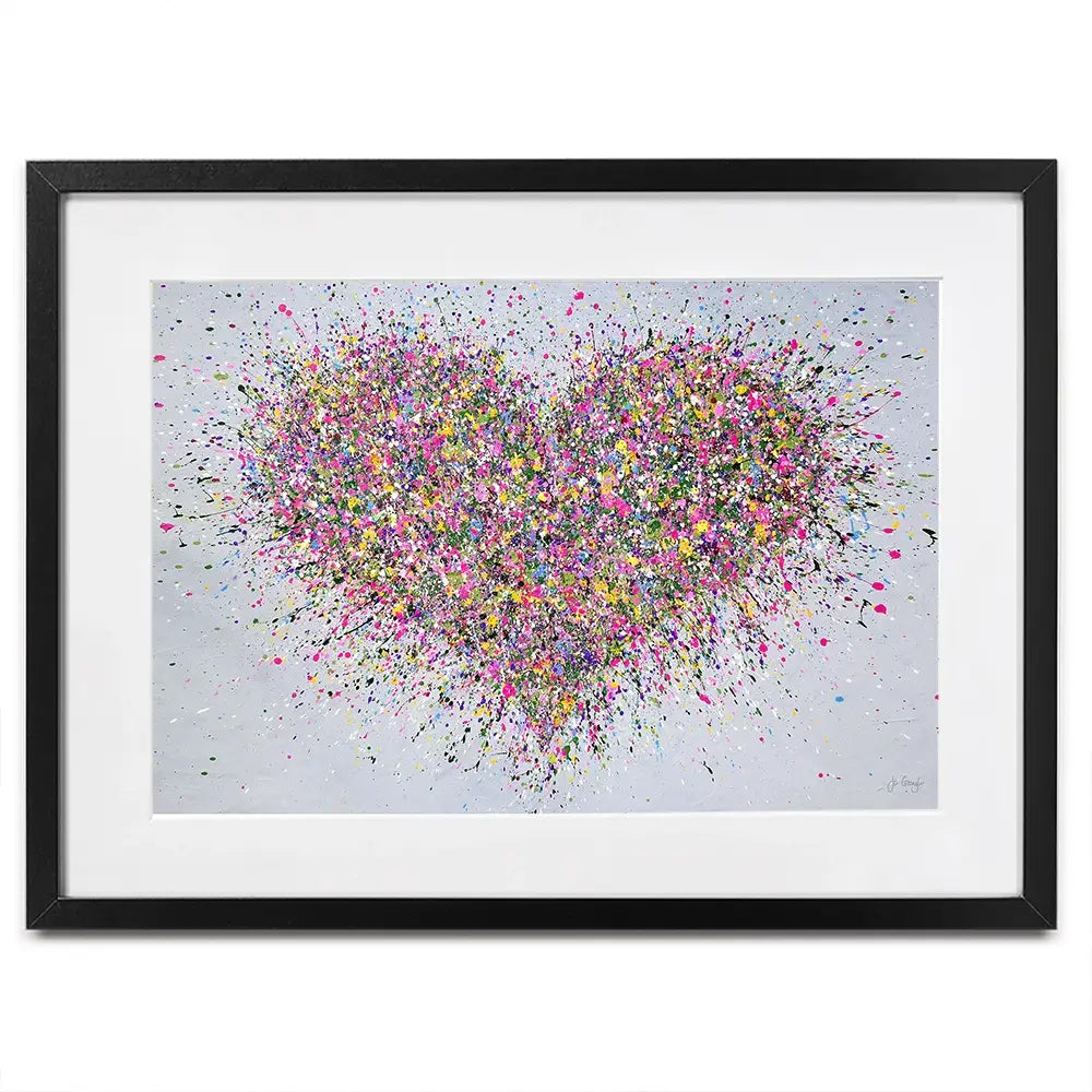 A Happy Heart Framed Art Print A Happy Heart Framed Art Print | A Happy Heart Framed Artwork wall art product Jo Gough