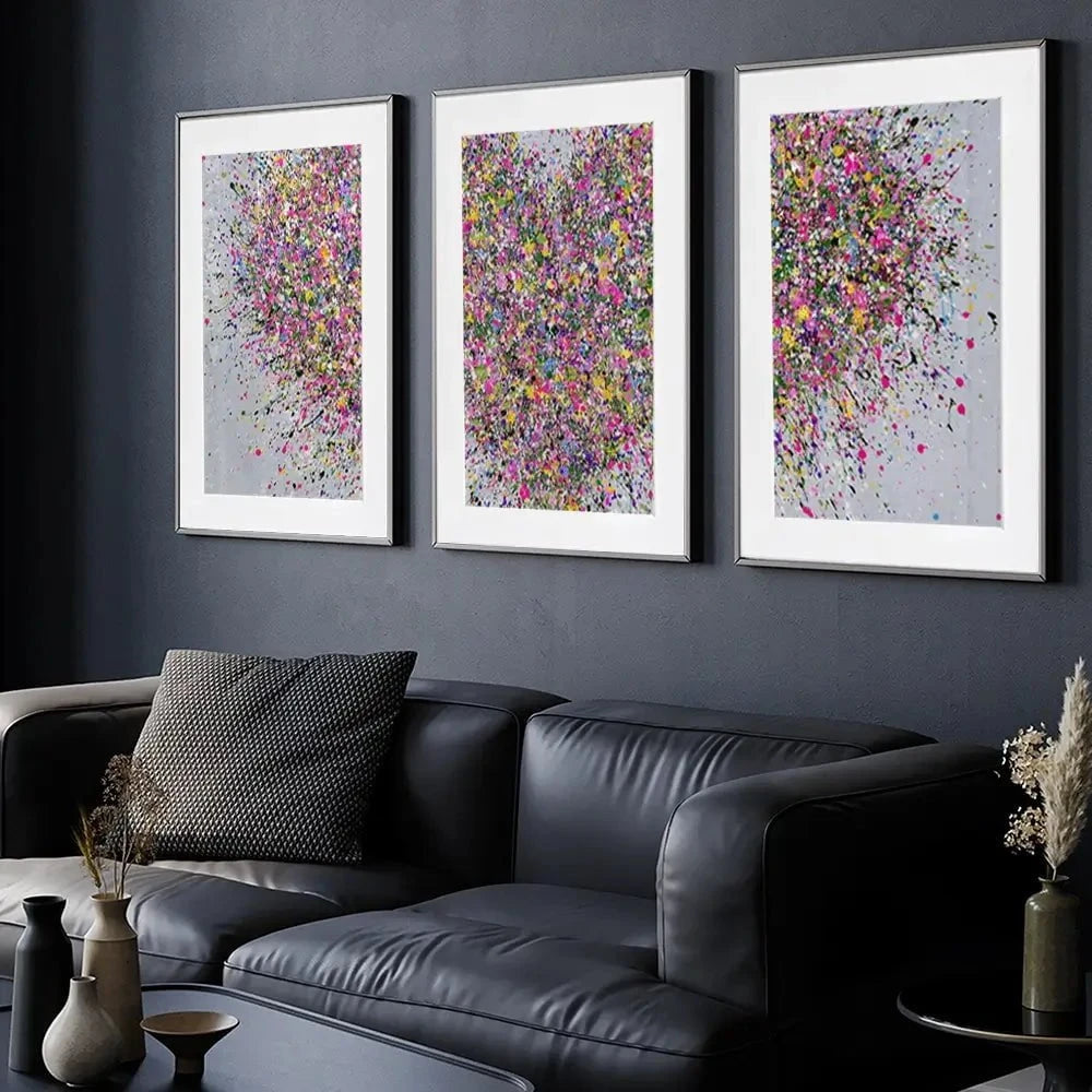 A Happy Heart Framed Art Print Trio A Happy Heart Framed Art Print Trio wall art product Jo Gough