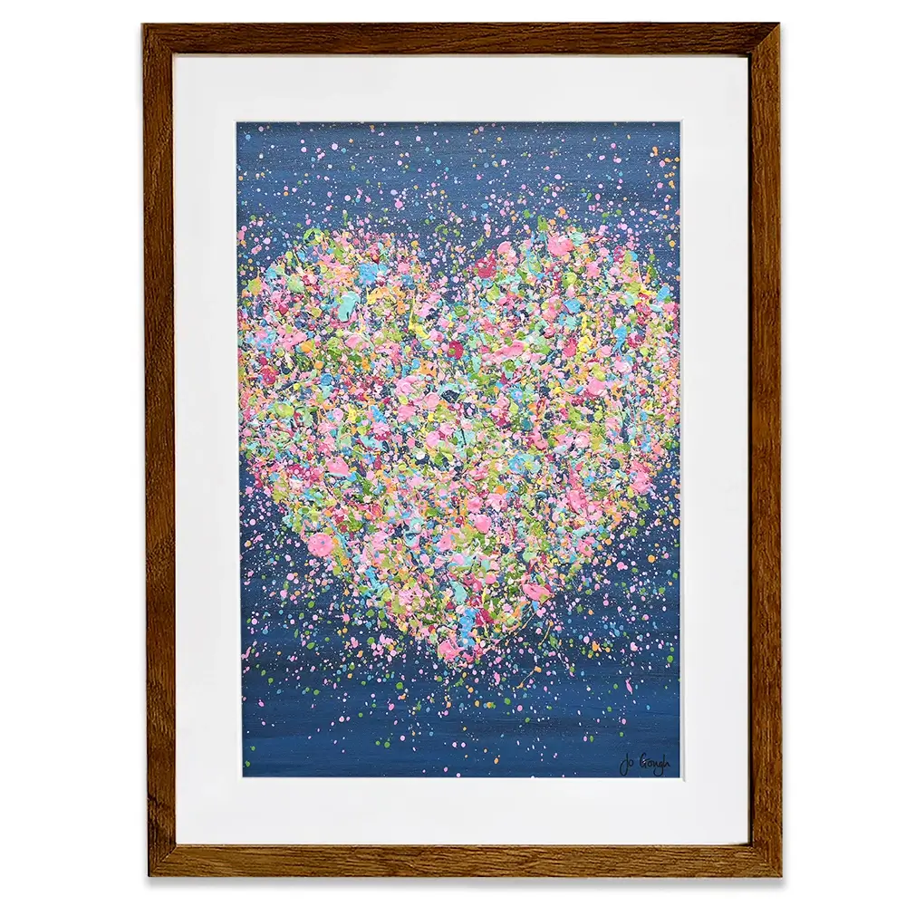 A Heart Full Of Love Framed Art Print A Heart Full Of Love Framed Art Print wall art product Jo Gough