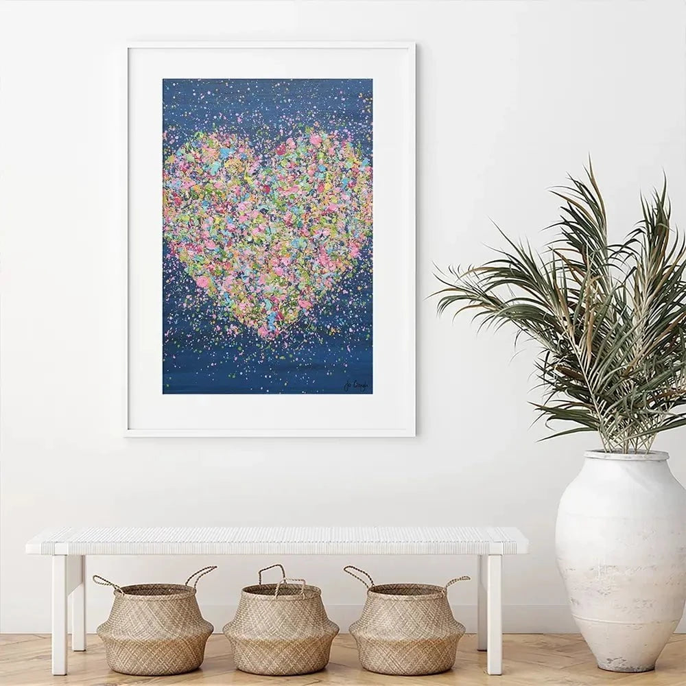 A Heart Full Of Love Framed Art Print A Heart Full Of Love Framed Art Print wall art product Jo Gough