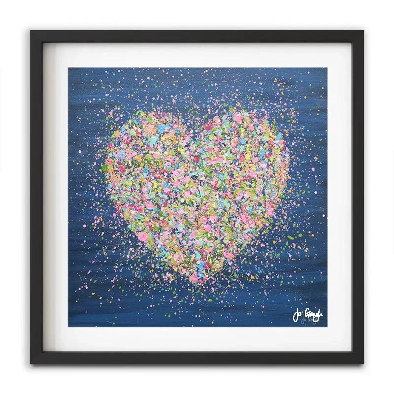 A Heart Full Of Love Framed Art Print A Heart Full Of Love Framed Art Print wall art product Jo Gough