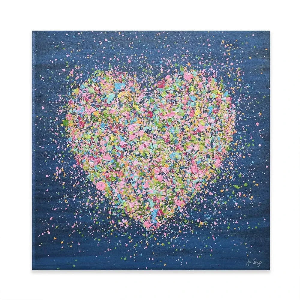 A Heart Full Of Love Square Canvas Print A Heart Full Of Love Square Canvas Print wall art product Jo Gough