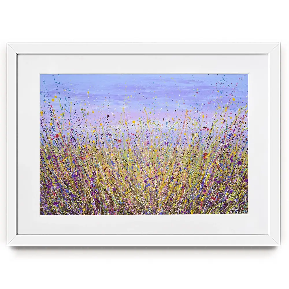 A Lavender Field Framed Art Print A Lavender Field Framed Art Print wall art product Olga Tkachyk