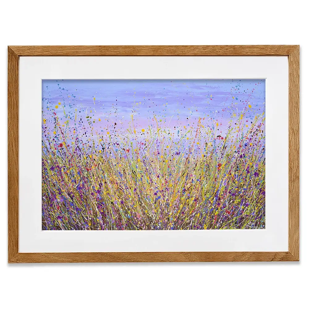 A Lavender Field Framed Art Print A Lavender Field Framed Art Print wall art product Olga Tkachyk