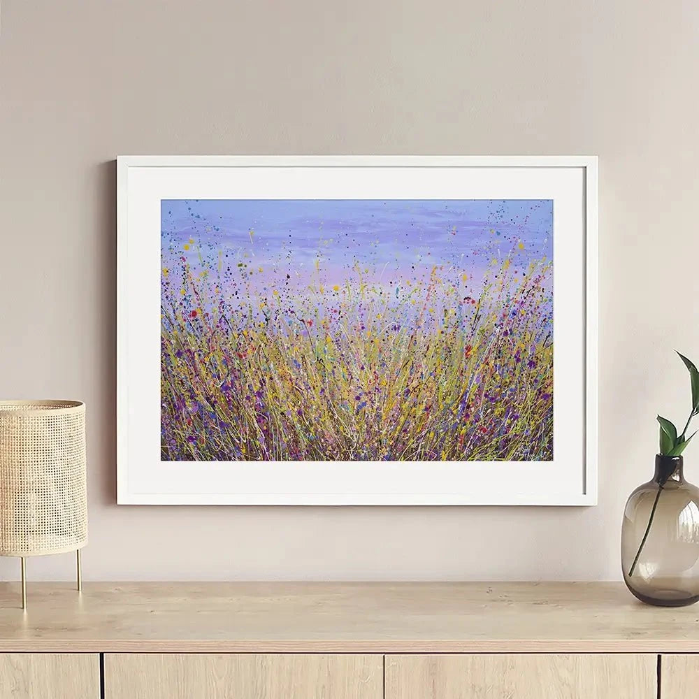 A Lavender Field Framed Art Print A Lavender Field Framed Art Print wall art product Olga Tkachyk