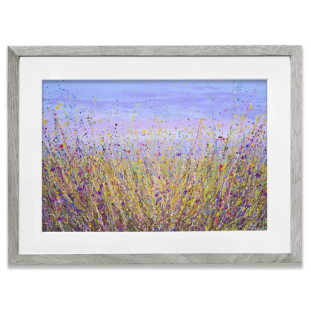A Lavender Field Framed Art Print A Lavender Field Framed Art Print wall art product Olga Tkachyk