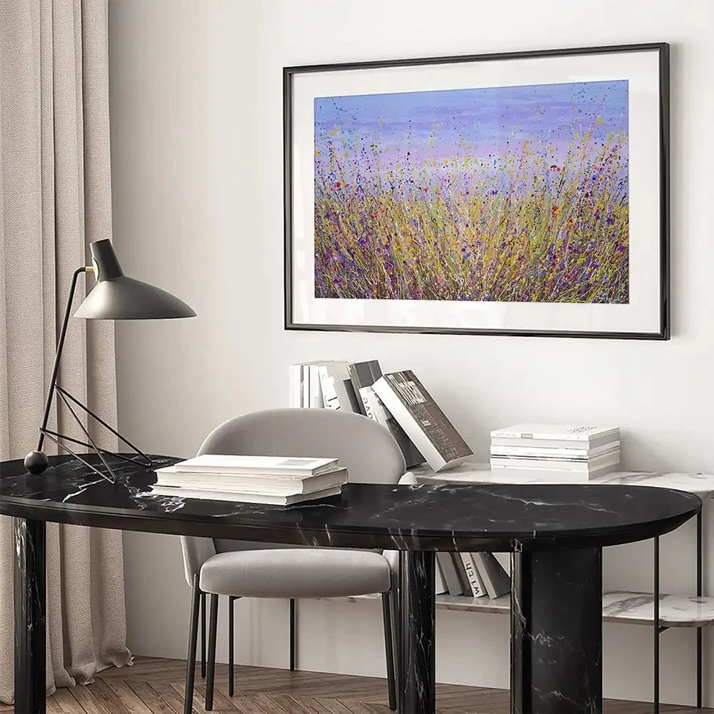 A Lavender Field Framed Art Print A Lavender Field Framed Art Print wall art product Olga Tkachyk