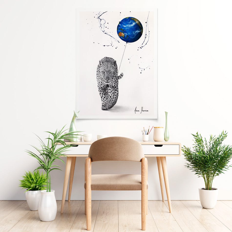 A Leopards World Art Print wall art product Ashvin Harrison