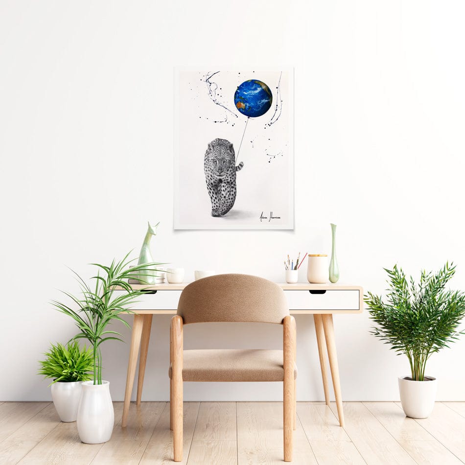 A Leopards World Art Print wall art product Ashvin Harrison