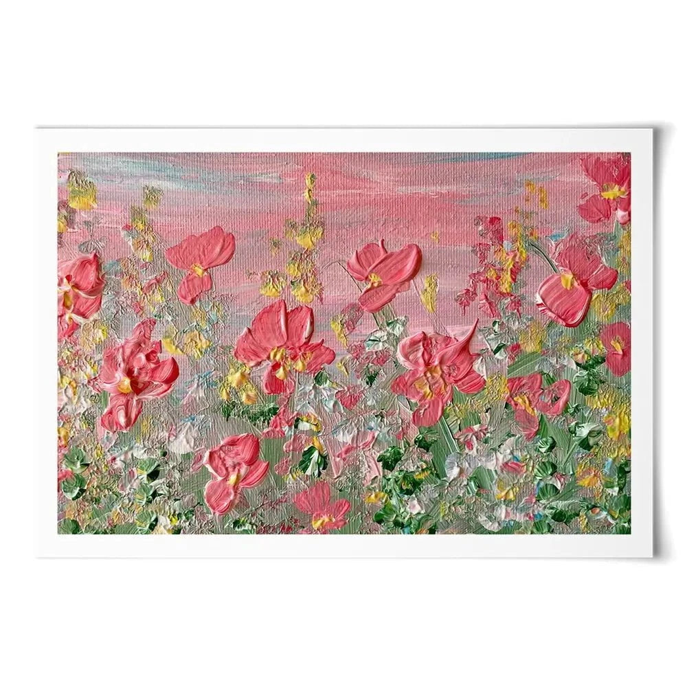 A Pink Sunrise Art Print A Pink Sunrise Art Print wall art product Charlotte Anna Reed