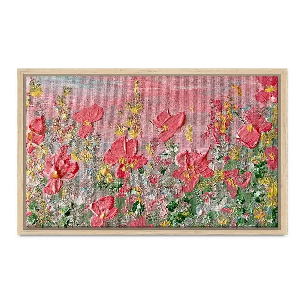 A Pink Sunrise Canvas Print A Pink Sunrise Canvas Print wall art product Charlotte Anna Reed