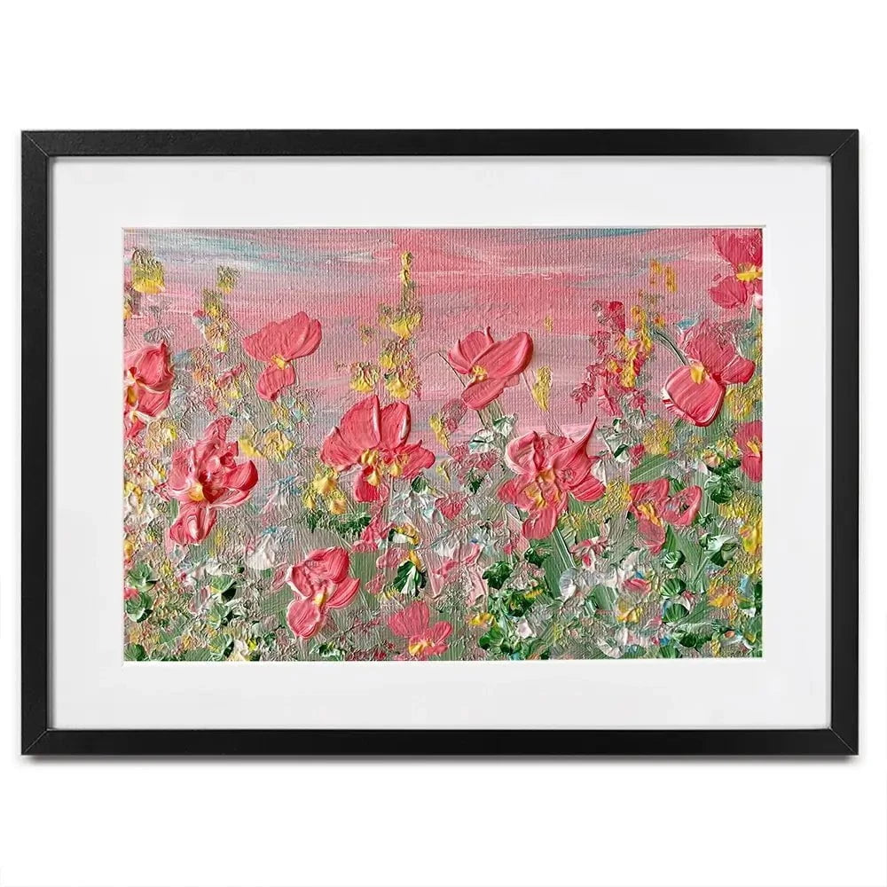 A Pink Sunrise Framed Art Print A Pink Sunrise Framed Art Print wall art product Charlotte Anna Reed