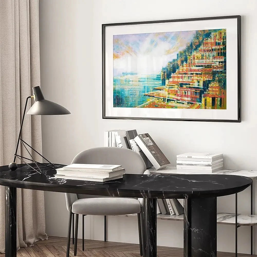 A Positano Summer Framed Art Print A Positano Summer Framed Art Print wall art product Marc Todd - Independent