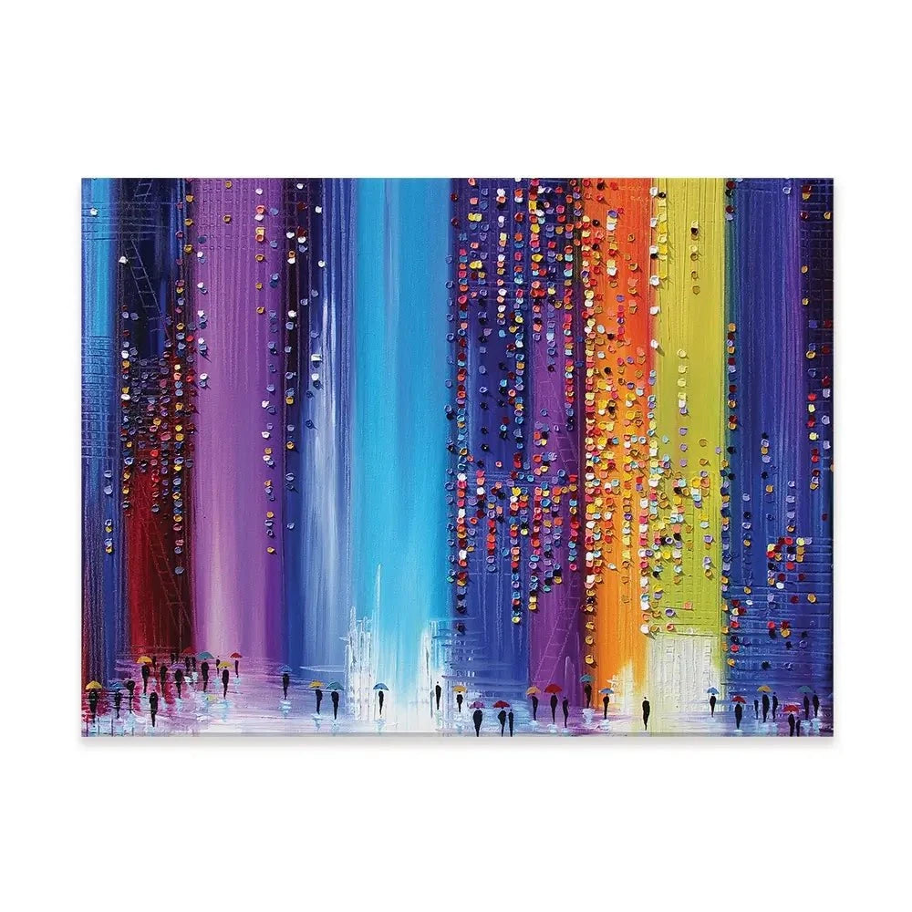 A Rainy Walk Canvas Print A Rainy Walk Canvas Print wall art product Ekaterina Ermilkina