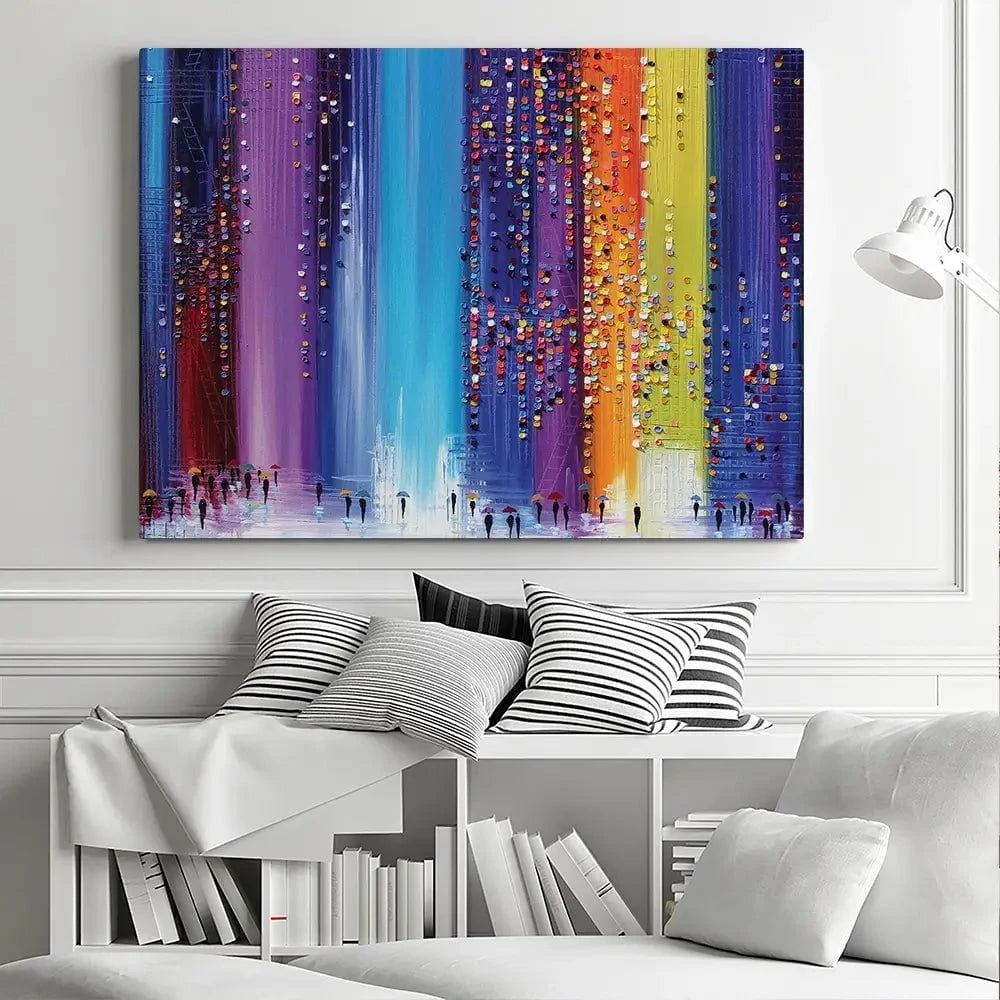 A Rainy Walk Canvas Print A Rainy Walk Canvas Print wall art product Ekaterina Ermilkina