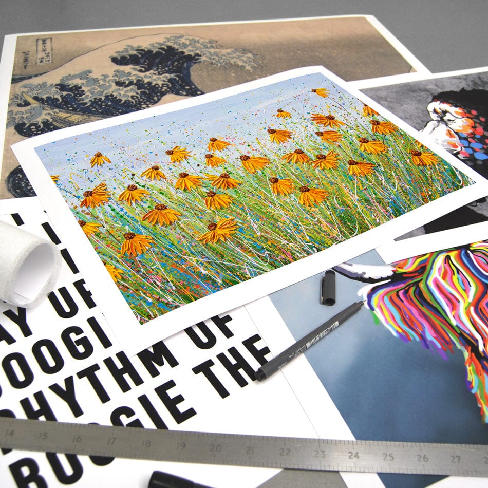 A Splash Of Orange Art Print wall art product Olga Tkachyk