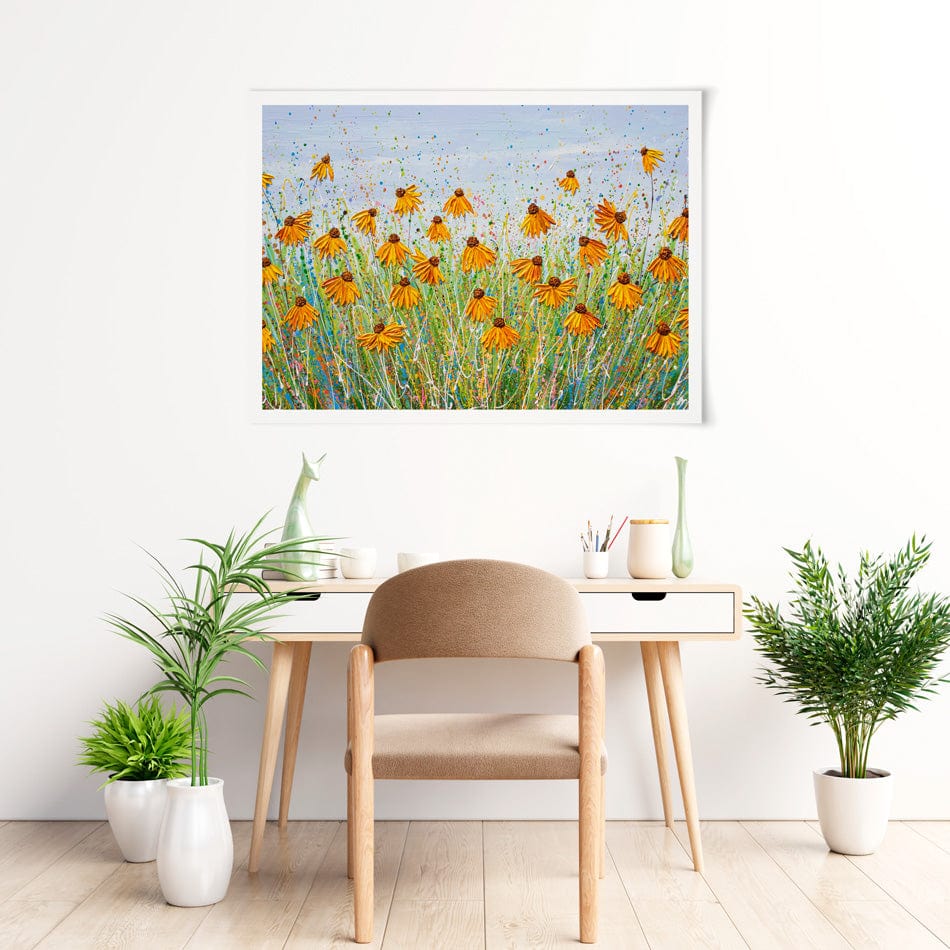 A Splash Of Orange Art Print wall art product Olga Tkachyk