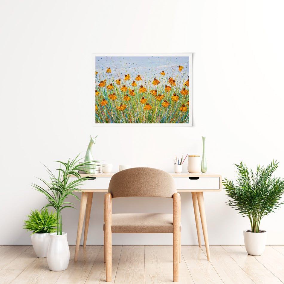 A Splash Of Orange Art Print wall art product Olga Tkachyk