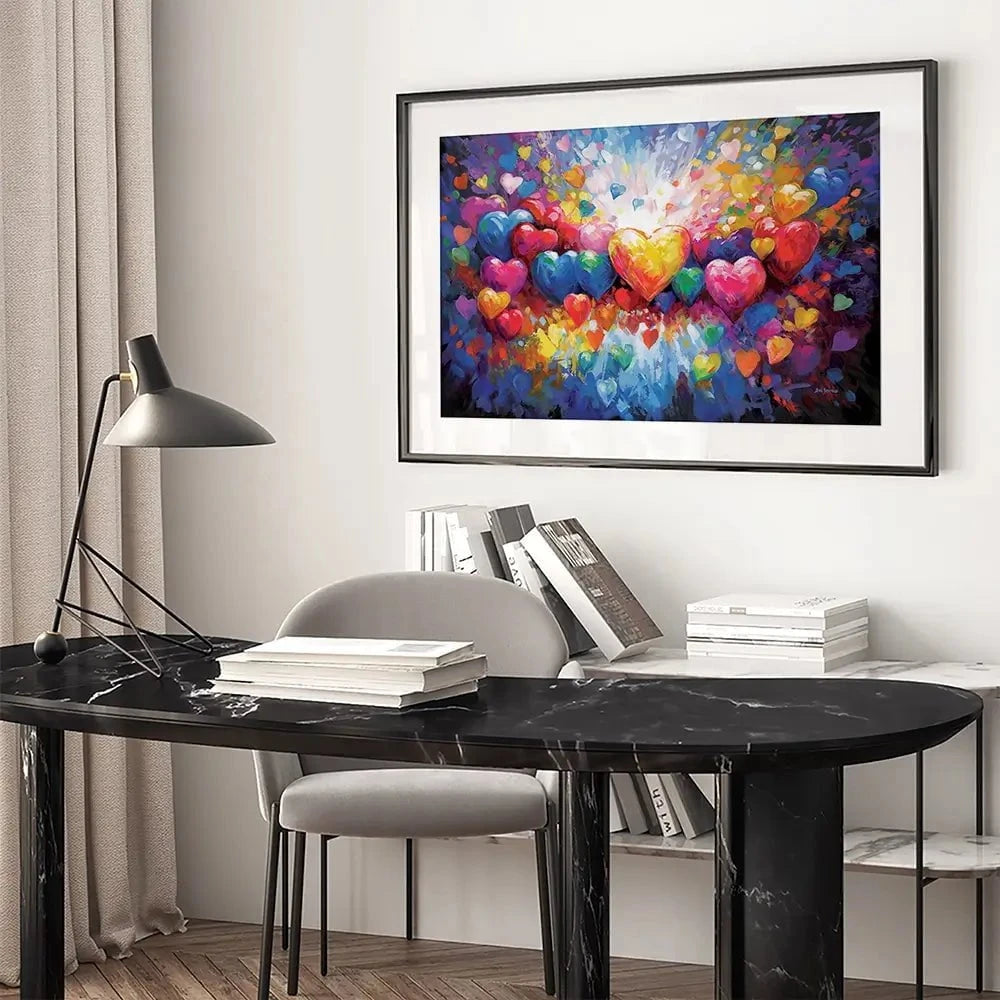 A Thousand Hearts For You Framed Art Print A Thousand Hearts For You Framed Art Print wall art product Leon Devenice