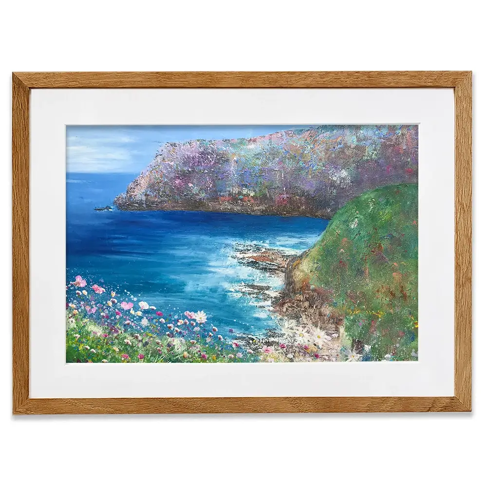 A View By The Sea Framed Art Print A View By The Sea Framed Art Print wall art product Laure Bury