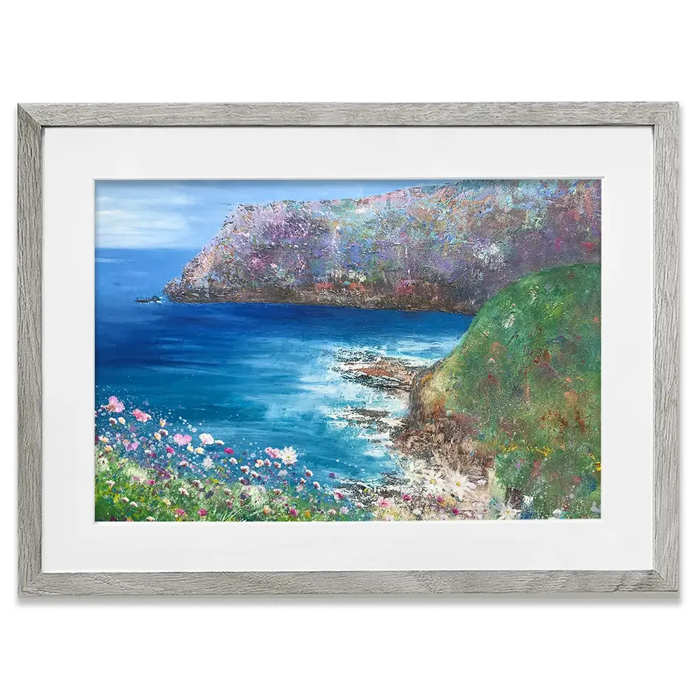 A View By The Sea Framed Art Print A View By The Sea Framed Art Print wall art product Laure Bury