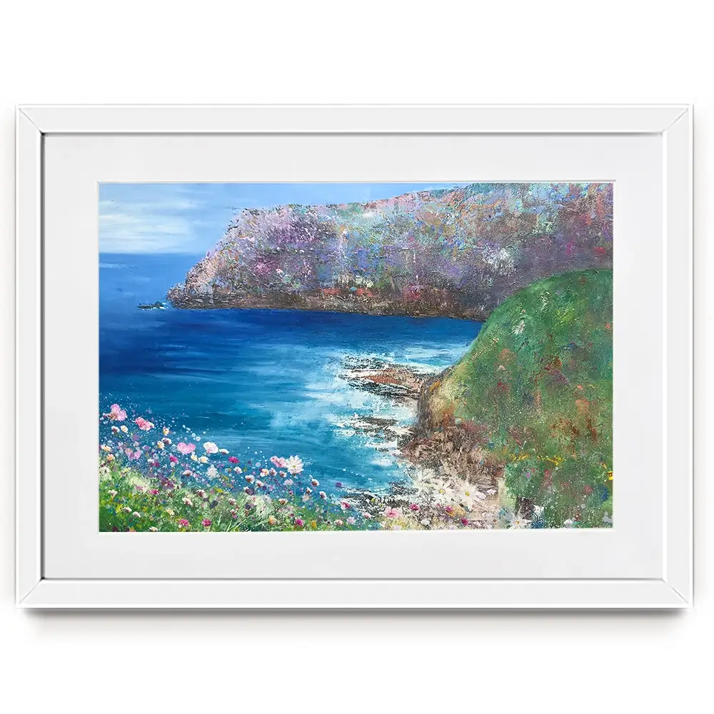 A View By The Sea Framed Art Print A View By The Sea Framed Art Print wall art product Laure Bury