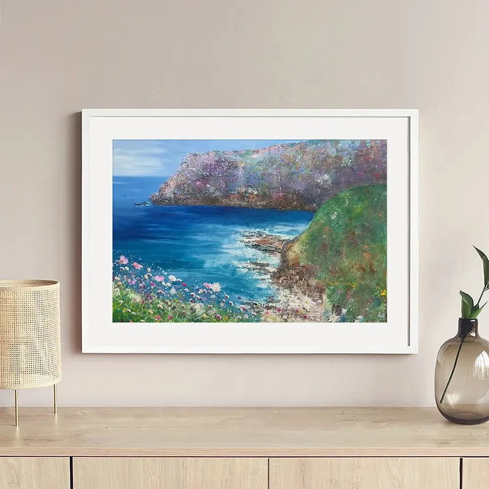 A View By The Sea Framed Art Print A View By The Sea Framed Art Print wall art product Laure Bury