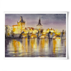 A View Of Prague Art Print A View Of Prague Art Print wall art product DeepGreen / Shutterstock