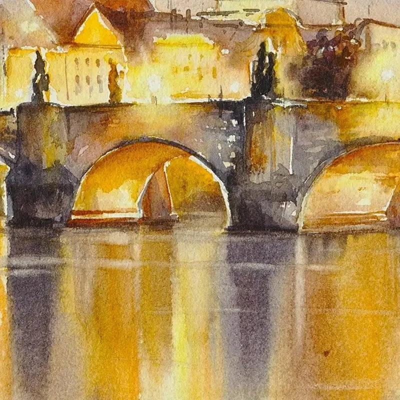 A View Of Prague Art Print A View Of Prague Art Print wall art product DeepGreen / Shutterstock